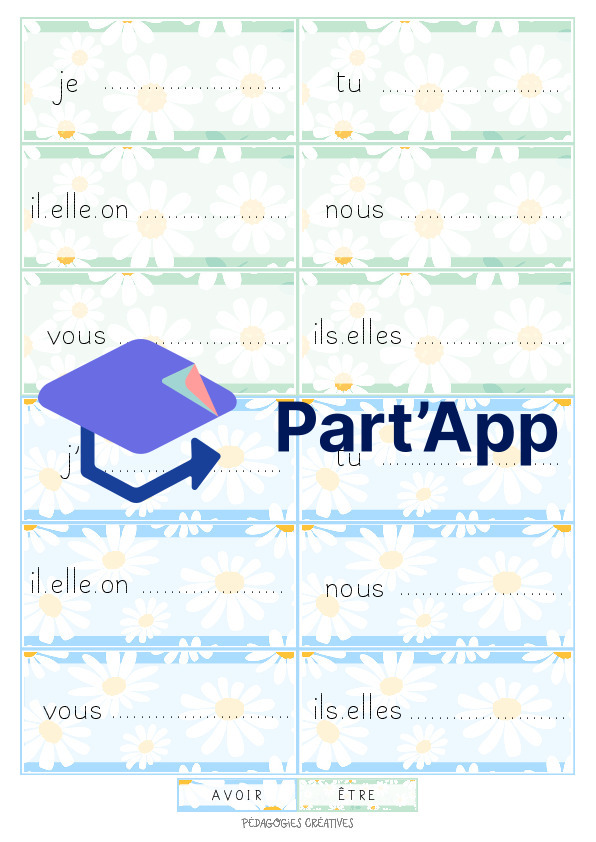 Cartes de conjugaison - Présent et Imparfait_4
