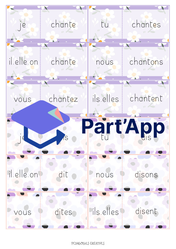 Cartes de conjugaison - Présent et Imparfait_5
