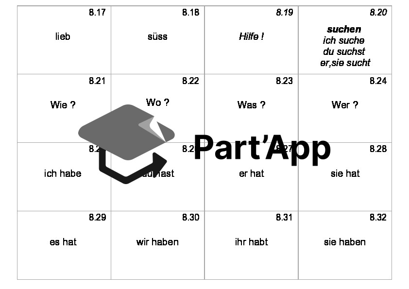 Cartes voc allemand 6H Einheit 8_26