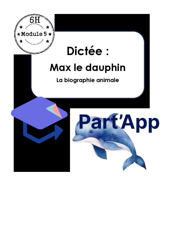 Dossier de dictée - MER 6P - Module 5_2