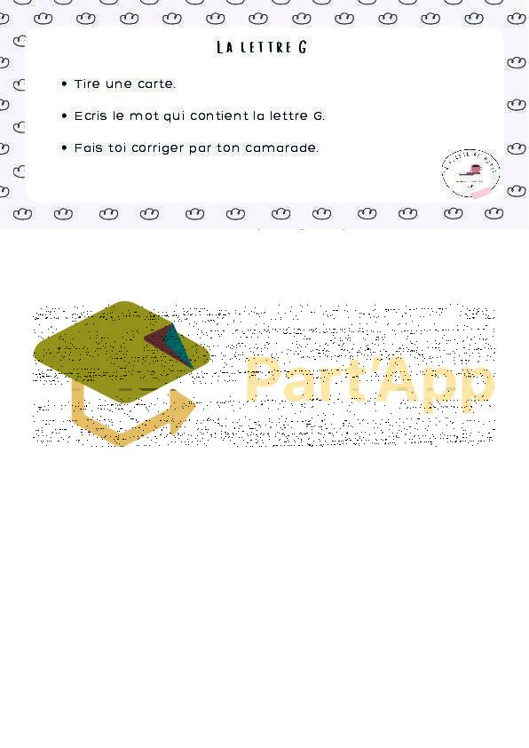 Français 5P - Atelier - La lettre G_13