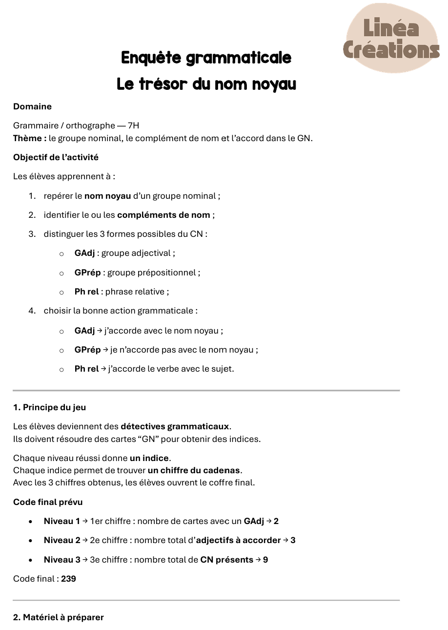 Enquête grammaticale 7H - Module 2 - trésor du nom noyau_4