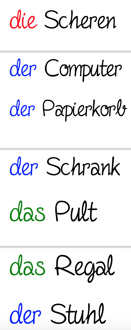Etiquettes d'allemand - vie de la classe_2