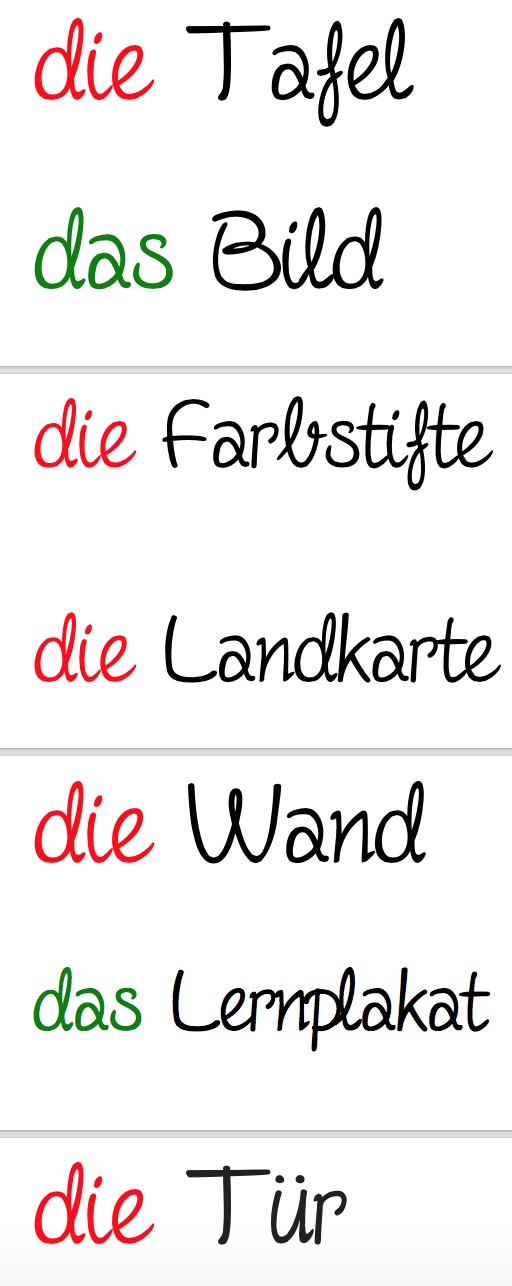 Etiquettes d'allemand - vie de la classe_3