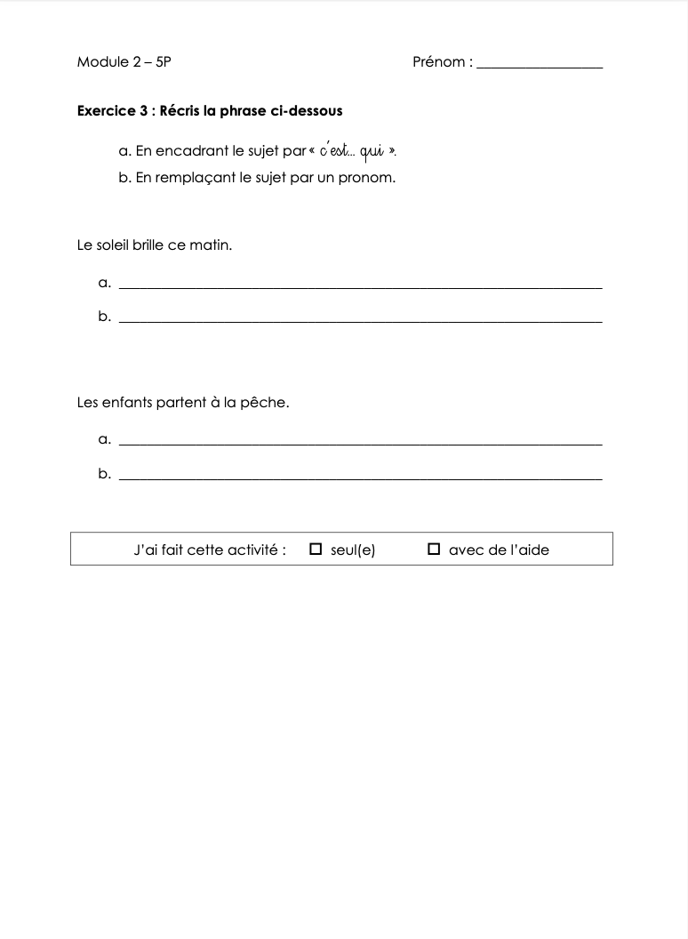 Evaluation formative 5P - Module 2_2