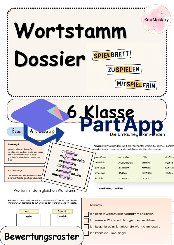 Wortstamm | Dossier Deutsch 5./6. Klasse_2
