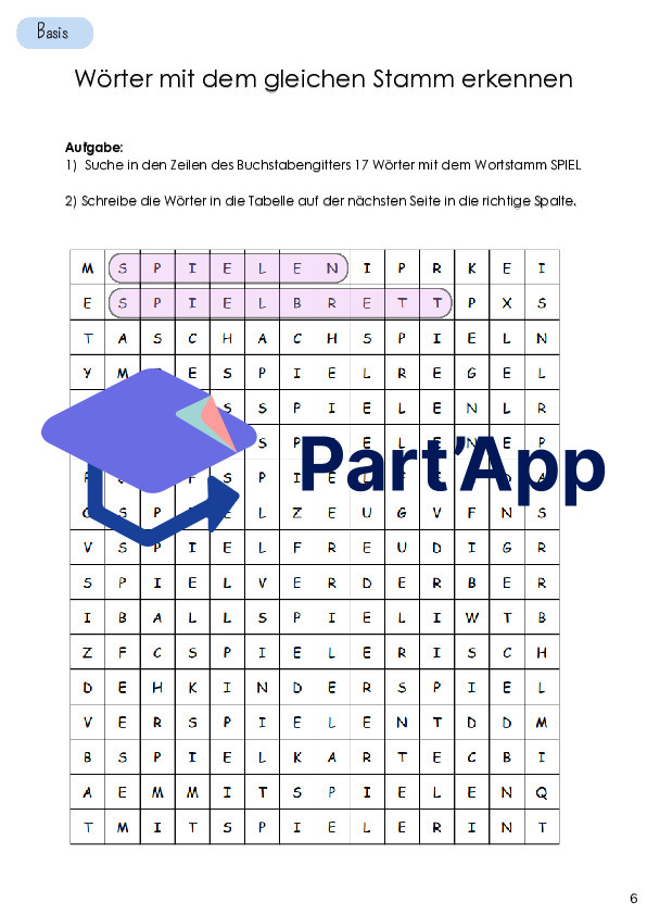 Wortstamm | Dossier Deutsch 5./6. Klasse_9
