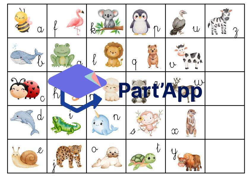 Alphabet avec animaux_3