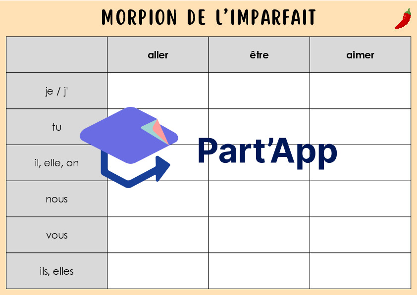 Morpion de l’imparfait – Jeu de conjugaison (5H)_2