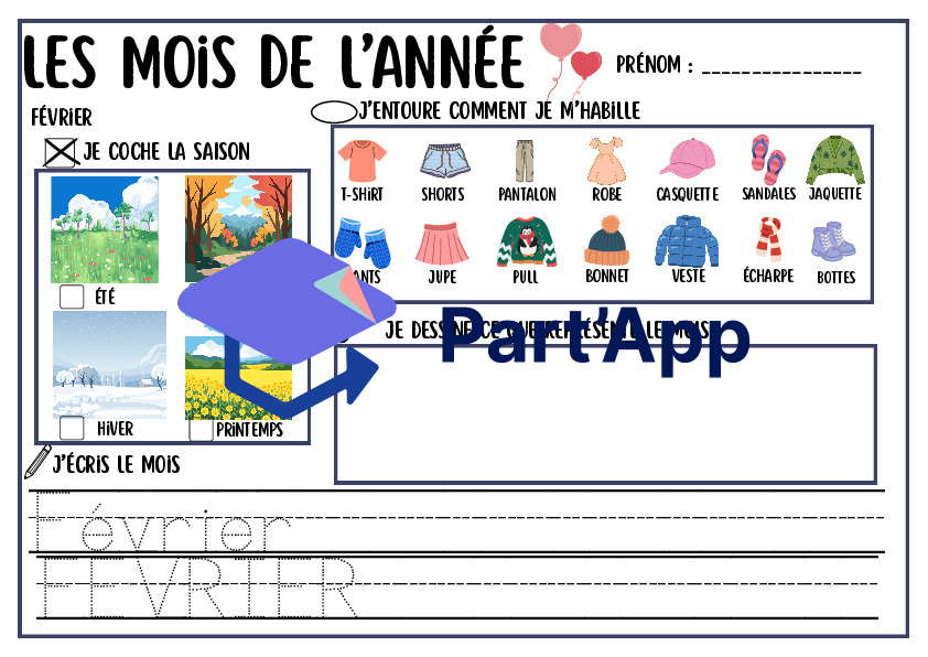 MON DOSSIER DES MOIS DE L'ANNÉE — Rituel, Graphisme et Tri des Saisons | 1H - 2H (Cycle 1)_44
