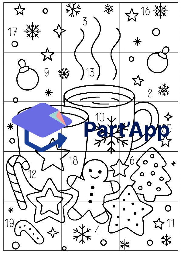 Calendrier de l'avent à colorier_8