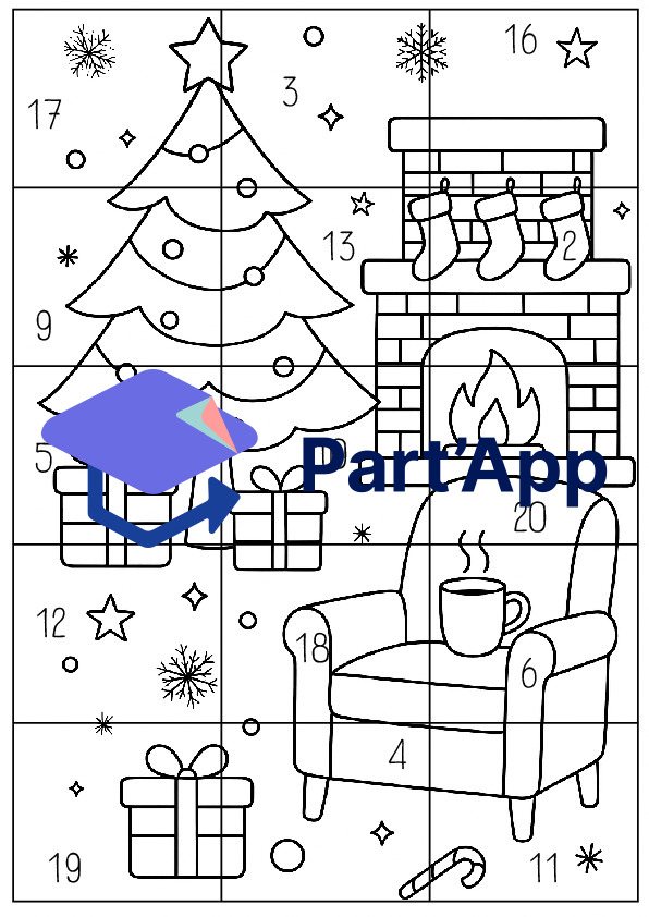 Calendrier de l'avent à colorier_9