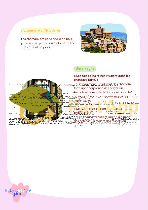 4P 5P - français - compréhension écrite - documentaire - châteaux forts_7