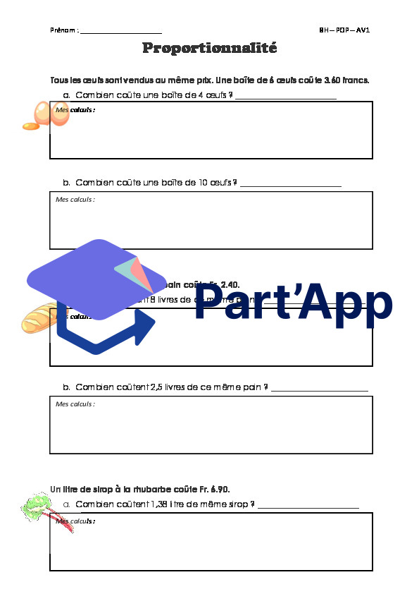 Exercices de mathématiques 8H – Proportionnalité_2