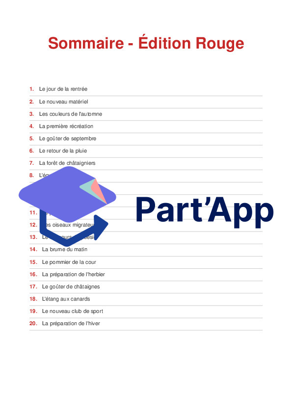 Grand Recueil de la Rentrée – 20 Lectures sur l'Automne et l'École_23