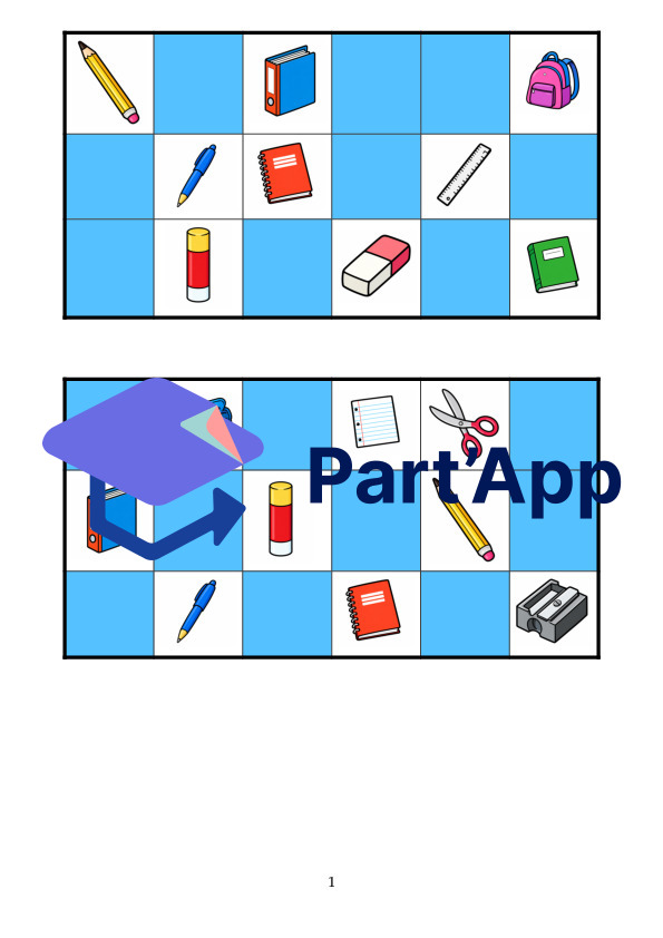 Allemand 6P - Einheit 5 - Loto objets de la classe_2