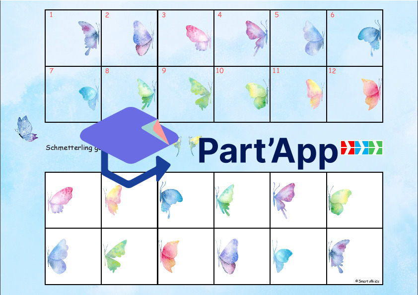 🦋 Papillon 8x dossier velcro regarde bien_39