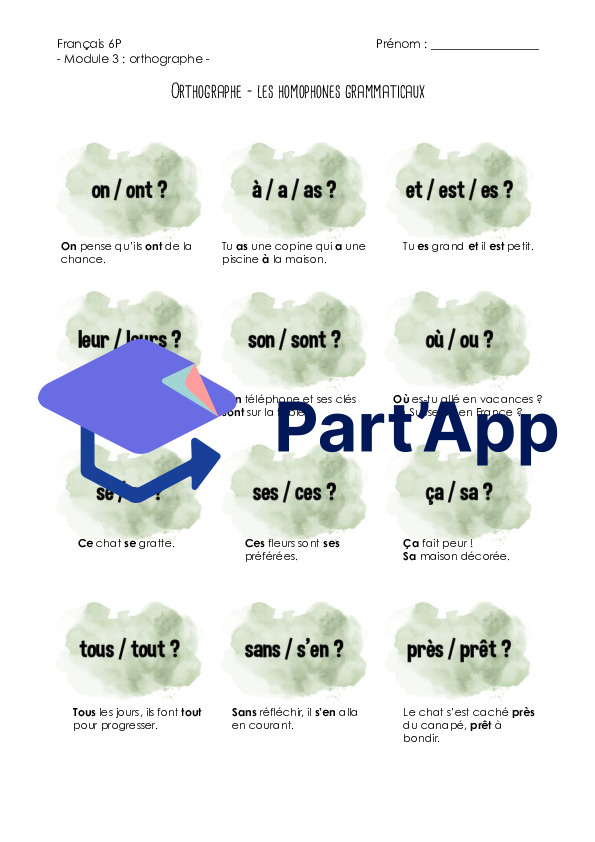 M3 - 6P : ortho. - homophones lexicaux & grammaticaux_3