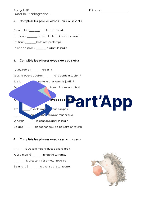 M3 - 6P : ortho. - homophones lexicaux & grammaticaux_5