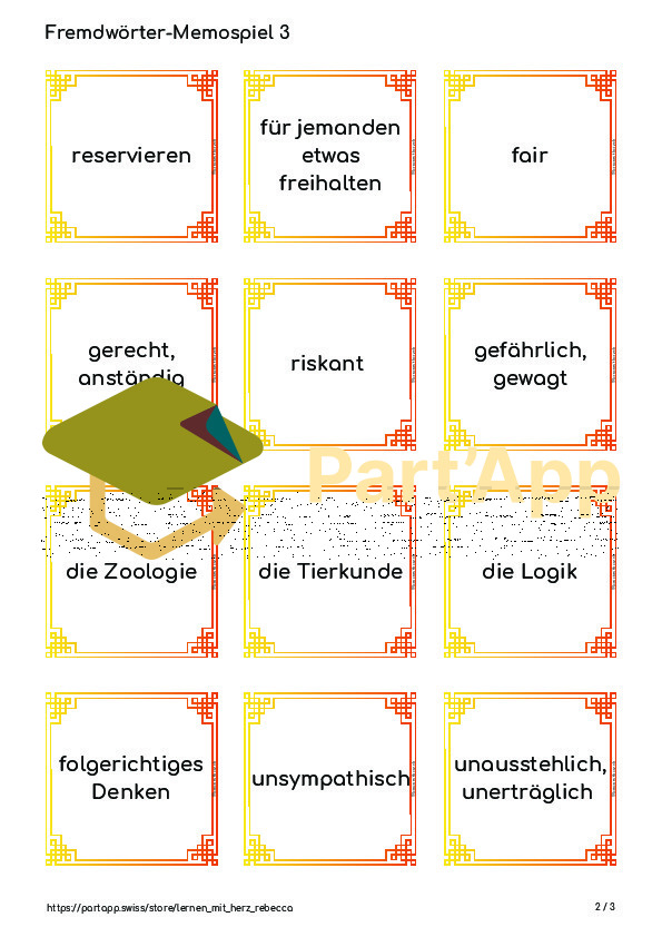 Fremdwörter-Memospiel 3 (Wortschatz)_3