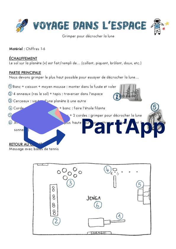 Parcours de gym - Voyage dans l'espace_2