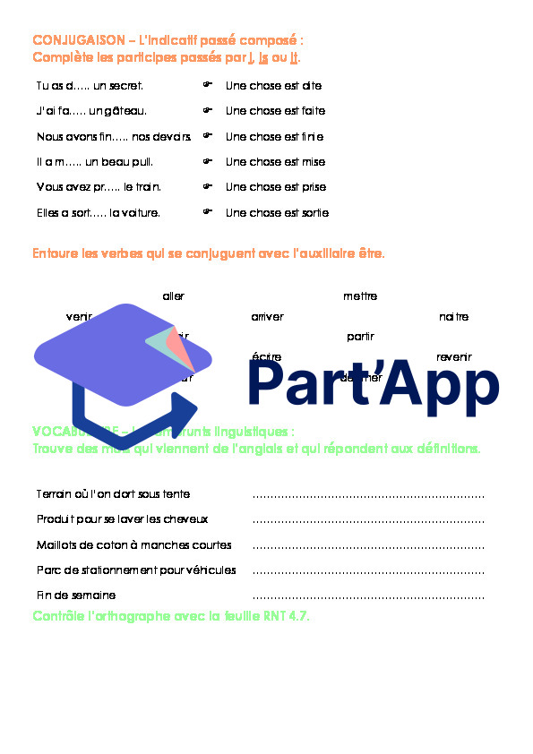 Fiches de devoirs - MER 6P - Module 4_7