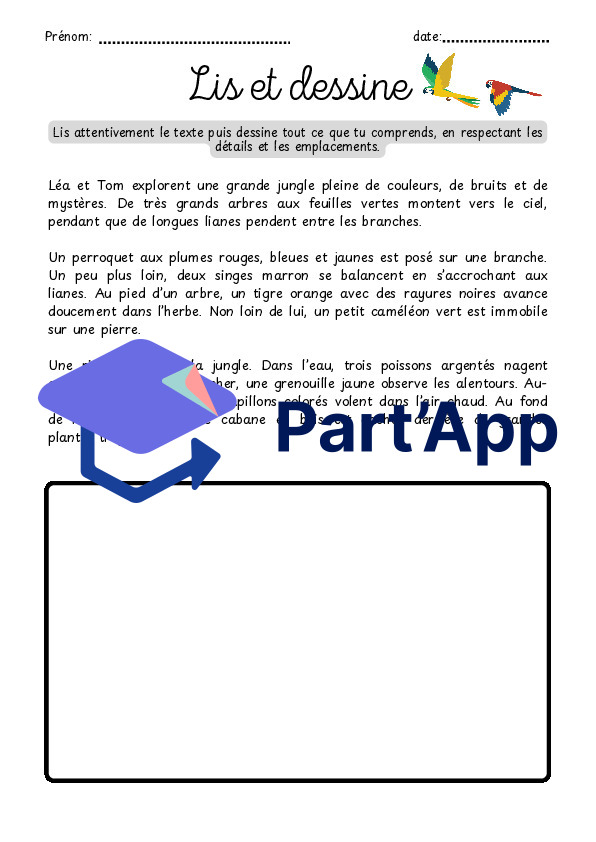 Lis et Dessine - Cycle 2 - 10 textes 🎨🖍_23