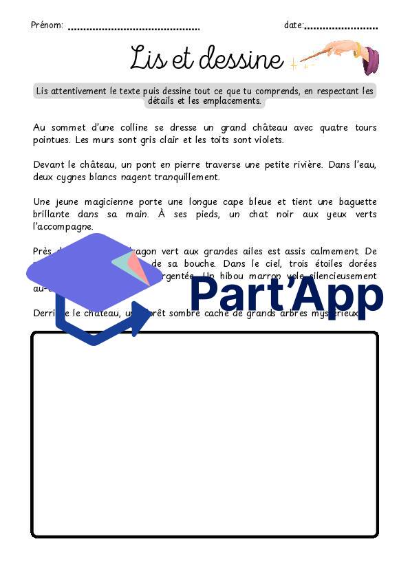 Lis et Dessine - Cycle 2 - 10 textes 🎨🖍_30