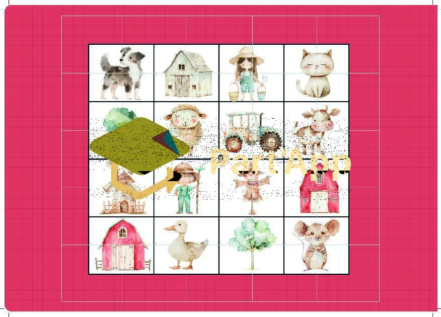 4x ateliers  puzzles parties thème LA FERME_3