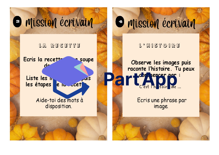 Mission écrivain "automne" + porte clé de mots_3