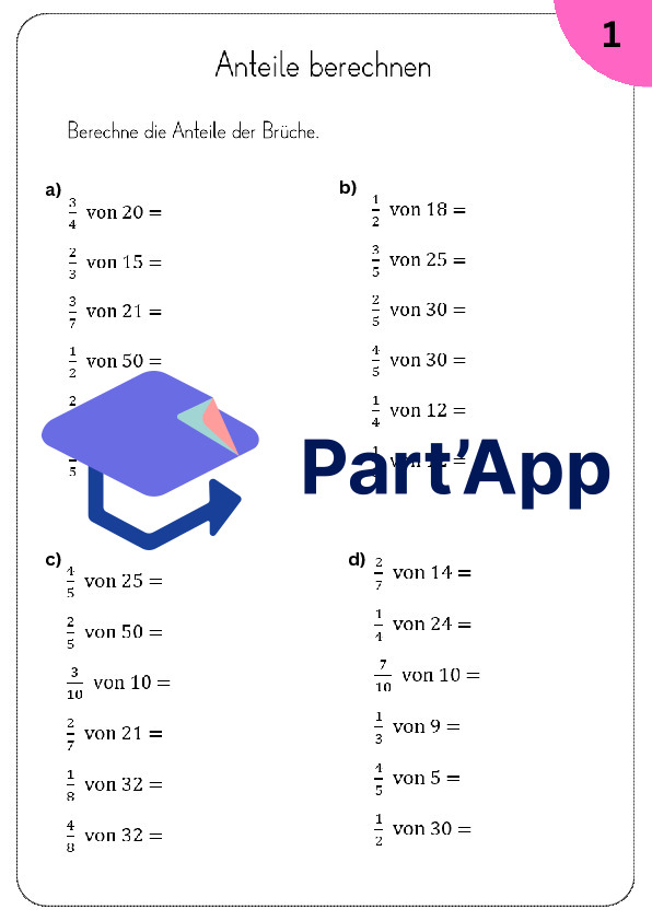 Calculer des fractions Proportions 5e année et 6e année_3