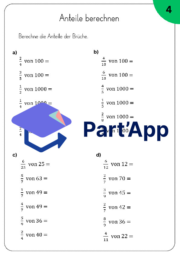 Calculer des fractions Proportions 5e année et 6e année_6