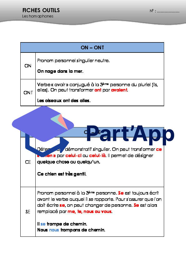 Français 7H-8H - Les homophones ON-CE-CES-SA (théorie)_16