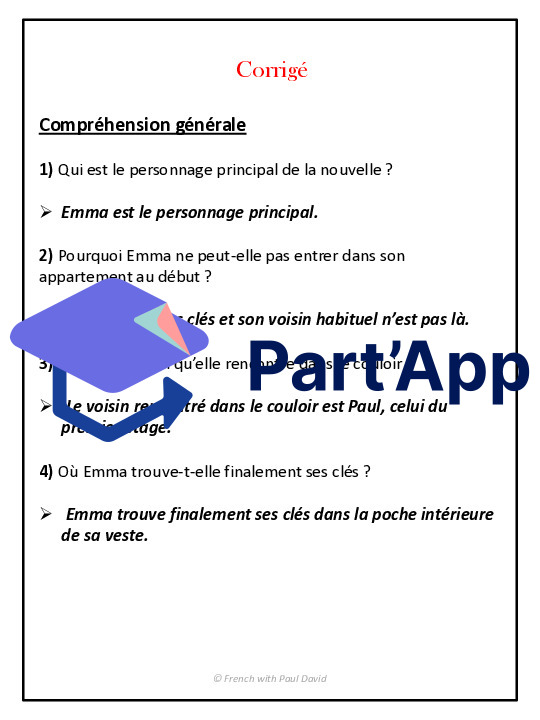 Compréhension de lecture - Nouvelle réaliste_5