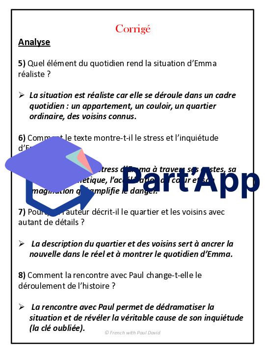 Compréhension de lecture - Nouvelle réaliste_6