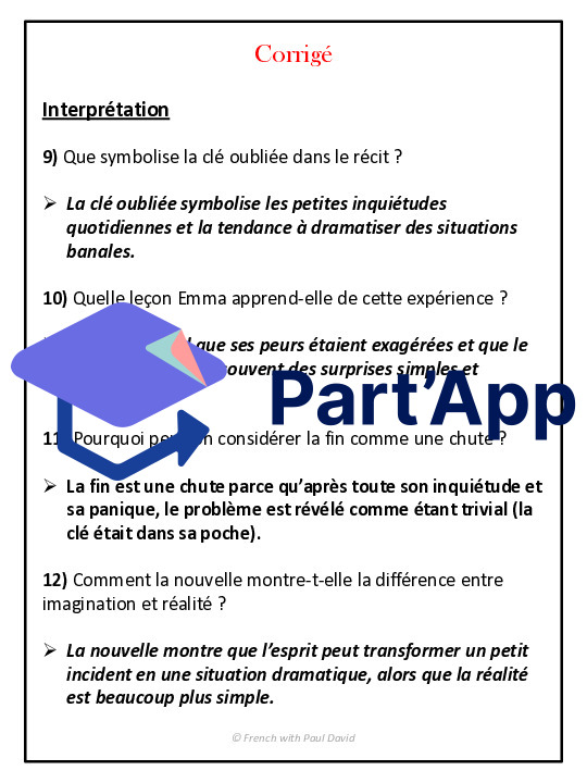 Compréhension de lecture - Nouvelle réaliste_7