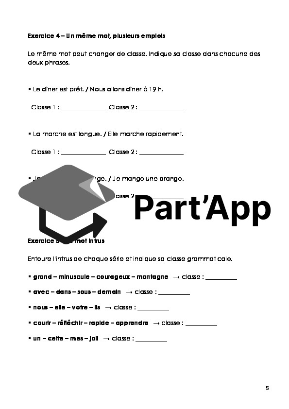 Français 7H - Module 1 - Classes grammaticales et accords GN + corrigé_6