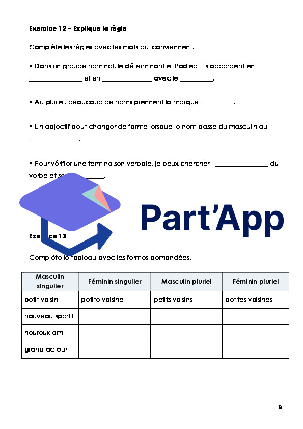 Français 7H - Module 1 - Classes grammaticales et accords GN + corrigé_10