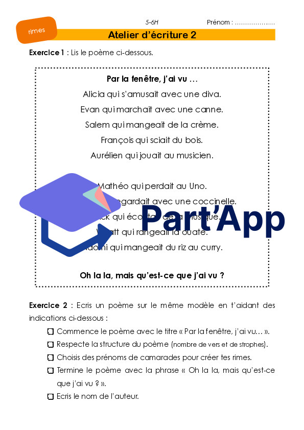 Parcours VERT - Ateliers d'écriture (poèmes) 5-6H_4