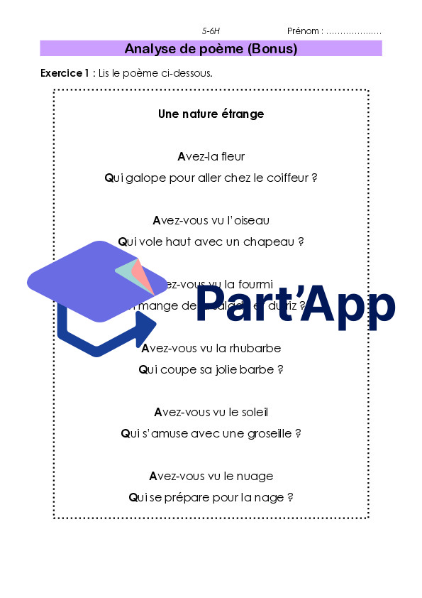 Parcours VERT - Ateliers d'écriture (poèmes) 5-6H_10