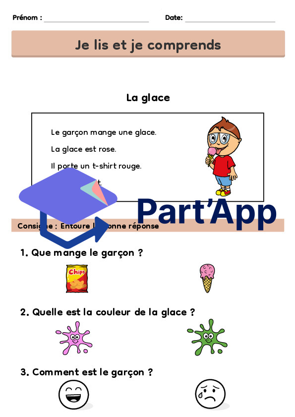 Je lis et je comprends – Fiches de lecture faciles_3