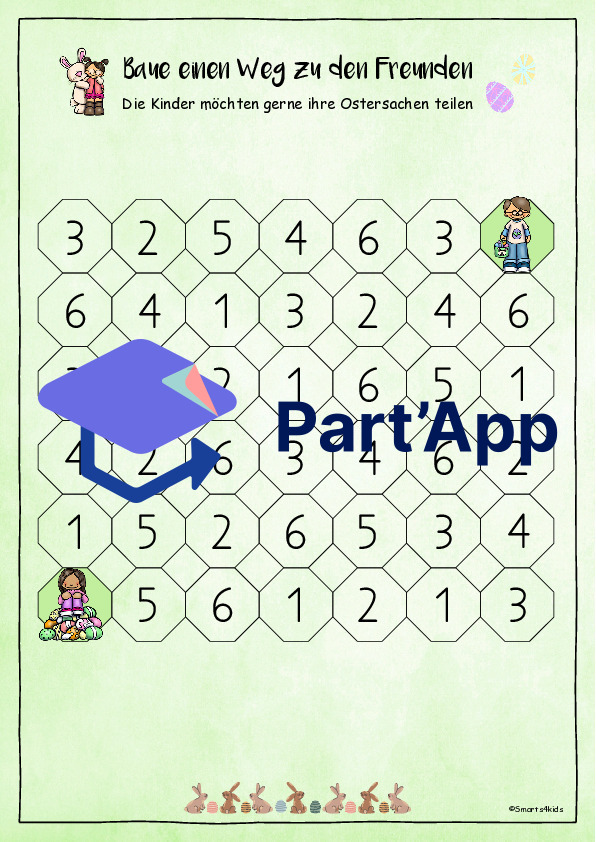 🐰Pâques jeu de cubes chemin des chiffres "Roll and cover" ZR 1-12_3