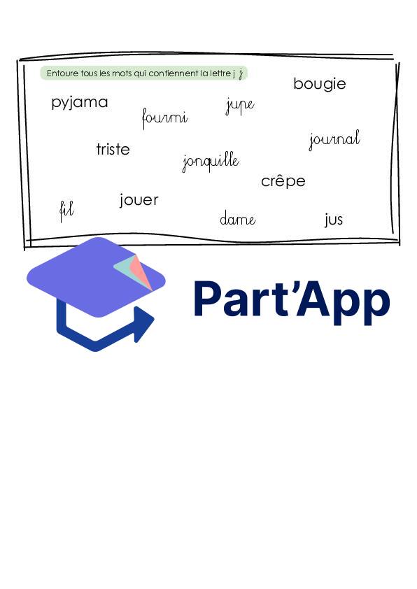 Entourer les mots contenant le graphème_temps 1_6