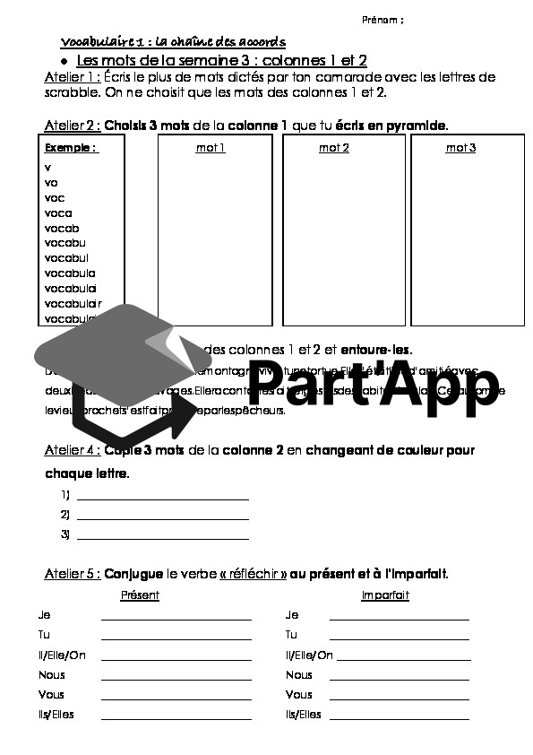 voc 1 à 5 : mots de la semaine_2