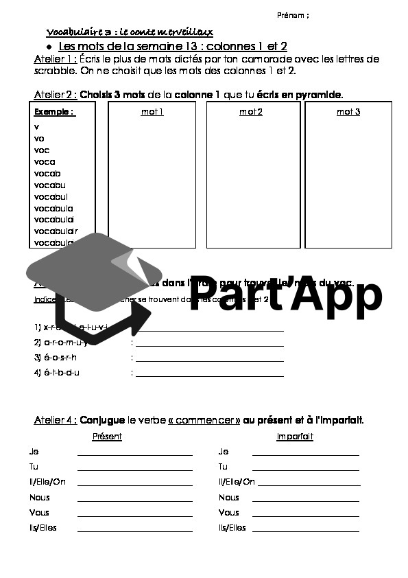 voc 1 à 5 : mots de la semaine_6