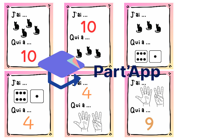J'ai ... qui a ... ? math 1 à 10_3