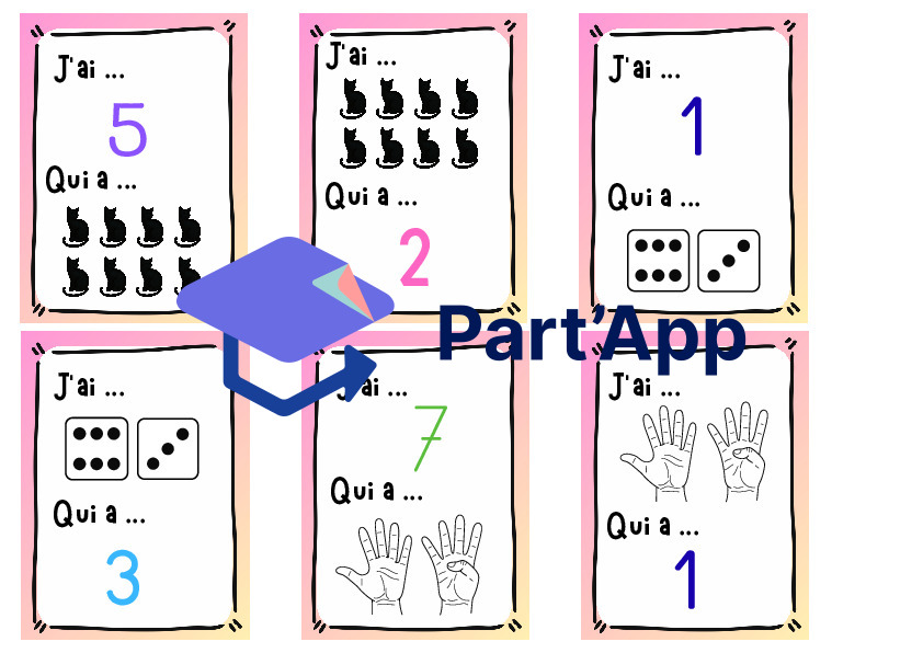 J'ai ... qui a ... ? math 1 à 10_4