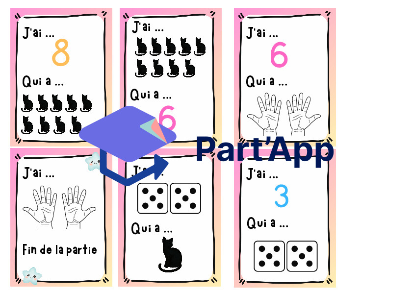 J'ai ... qui a ... ? math 1 à 10_5