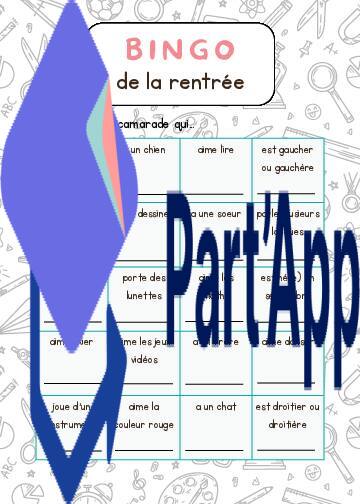 Activité de rentrée scolaire - bingo_2