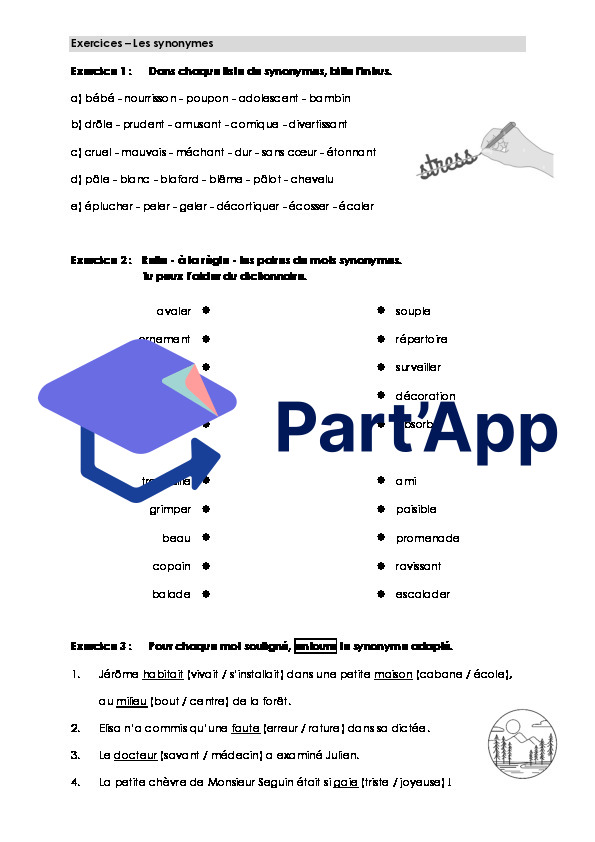 Français - 7e - Module 2 - Synonymes et antonymes_3